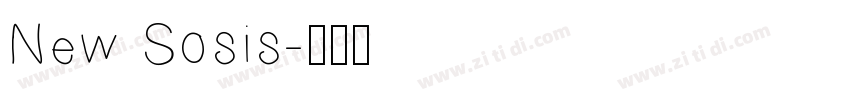 New Sosis字体转换